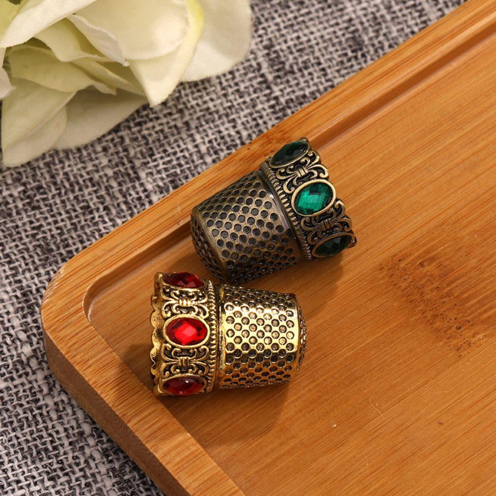 Защитные приспособления для пальцев, винтажные швейные напёрстки, защитное кольцо для пальцев, вышивка напёрстком