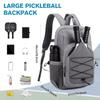 Вмещает 2 ракетки Пиклбол Ракетки Рюкзак Пиклбол Наплечная сумка Аксессуары для Пиклбола