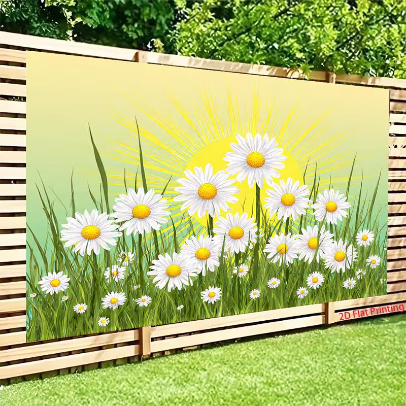 2D Flat Sunflower Banner for Bridal Showers, Baby Showers & Outdoor Celebrations