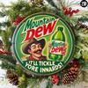 Винтажная металлическая вывеска Mountain Dew Настенное искусство 8x8 дюймов Круглая Алюминиевая фольга Гравированная Прочный Декор Дом Офис Бар Кафе Подарок