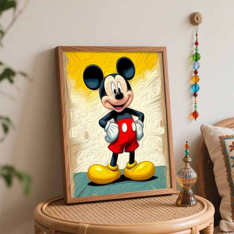 Disney Набор для рисования по номерам Микки Маус Холст с рисунком по номерам DIY Картина Декор для дома Постер с рисунком Диснея Подарок Современное настенное украшение