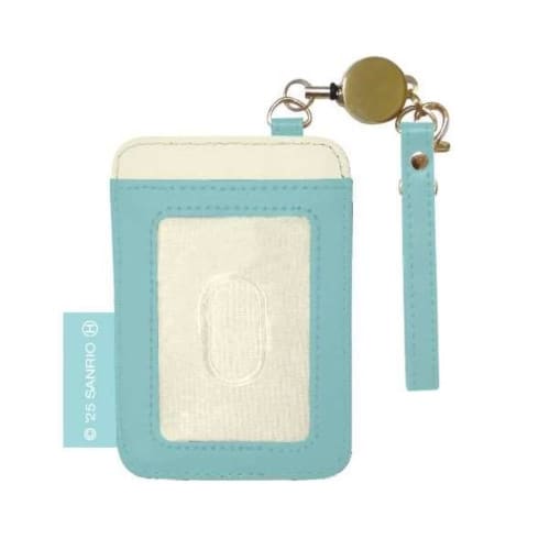 K Company Sanrio Characters Pochacco Pass Case with Reel, CRT7-PC, H10.6 X W7.3 X D0.7cm