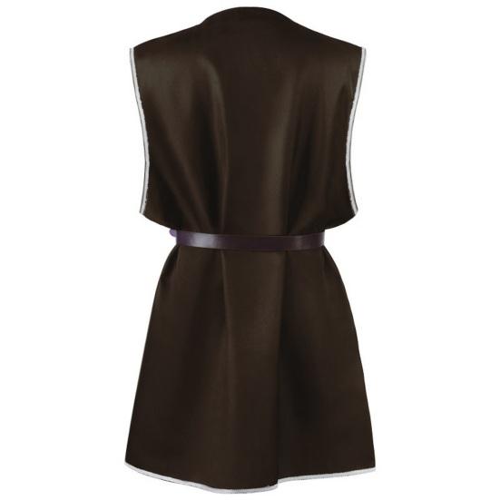 Средневековая туника викингов, рубашка с v-образным вырезом без рукавов и поясом средней длины, большие размеры, косплей, сцена, события эпохи Возрождения, костюм на Хэллоуин, пиратский топ