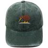 Cute Kiwi Embroidered Baseball Cap Washed Retro Daddy Hat Fun Men's and Women's Casual Outdoor Sun Hat