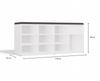 Open Shoe Cabinet Tallin White