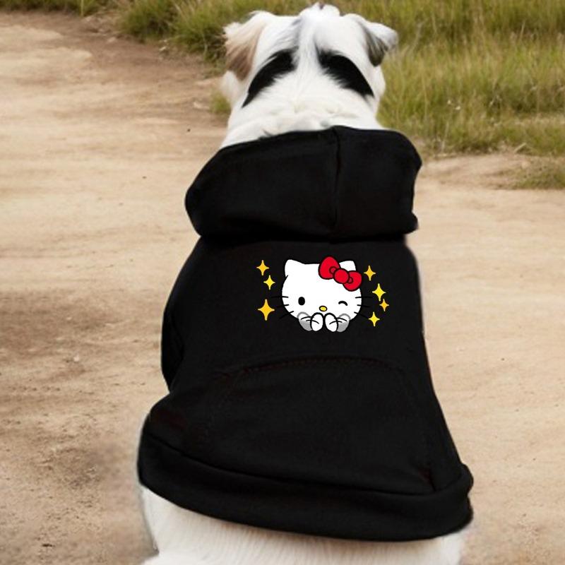 New autumn and winter cat and dog hoodies, cartoon hoodies, sports style dog and cat pet hoodies