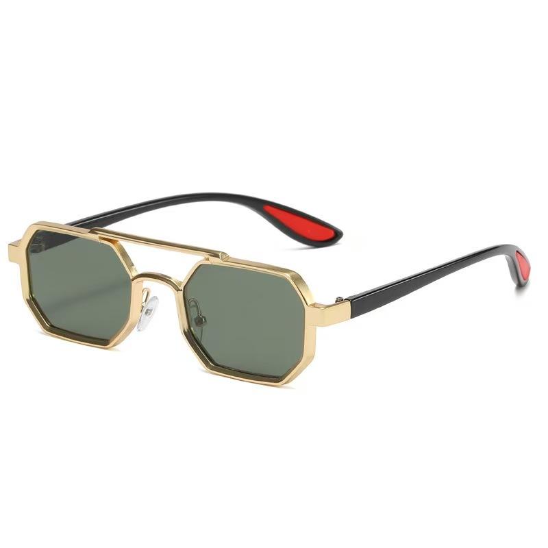 Women Men Polarized Sunglasses Metal Double Beam Square Frame Sun Glasses Anti Blue Light Driving Eyeglasses Fashion Eyewear