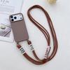 Силиконовый чехол для телефона для IPhone 17 Air 16E 15 14 Plus 13 12 11 Pro 17 Pro Max конфетного цвета с ремешком-шнурком для ношения через плечо