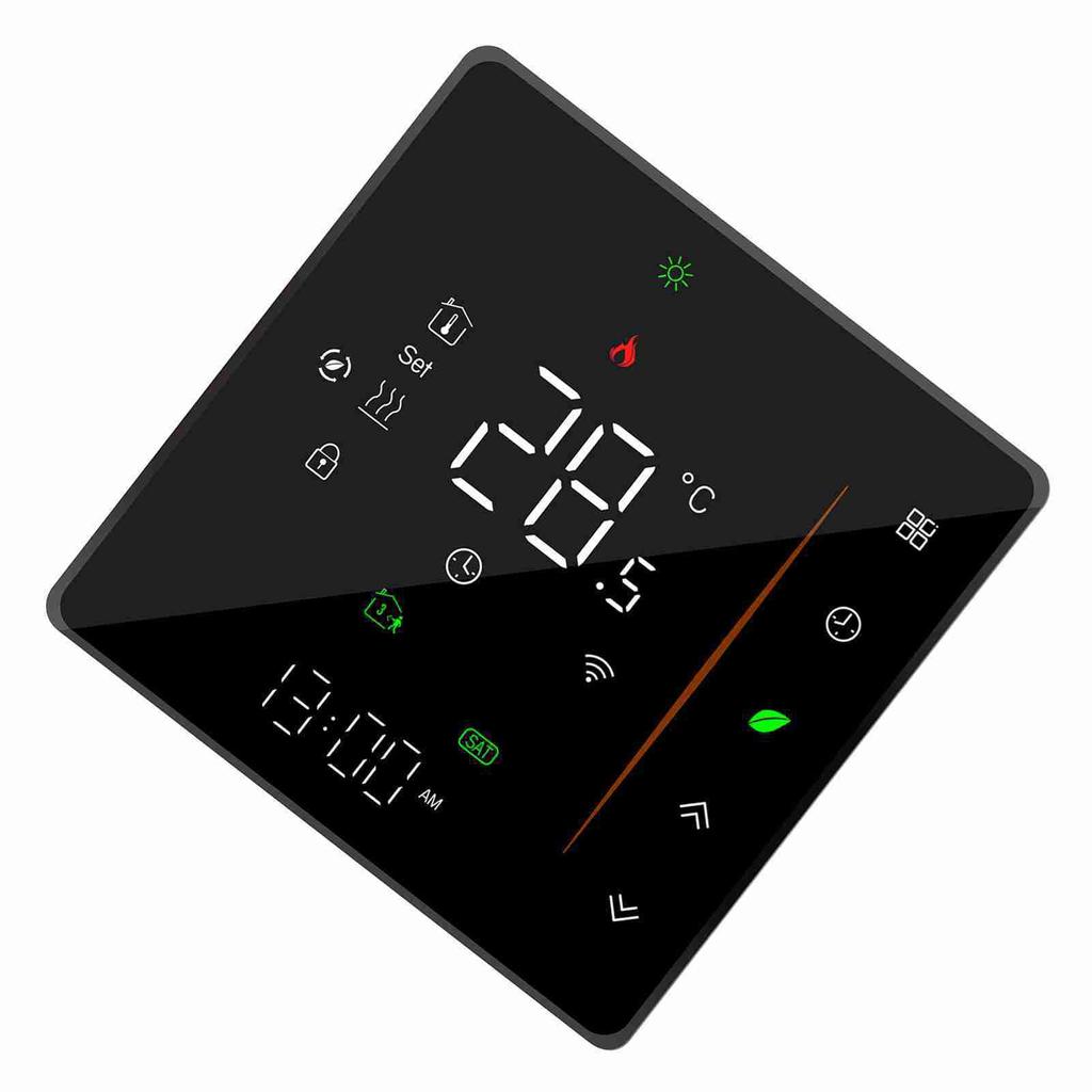 Умный WiFi термостат регулятор температуры еженедельно программируемый поддерживает сенсорное управление мобильное приложение голосовое управление