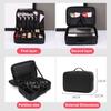 Large capacity makeup bag professional embroidery tool box beauty nail handheld portable storage bag tool box bag
