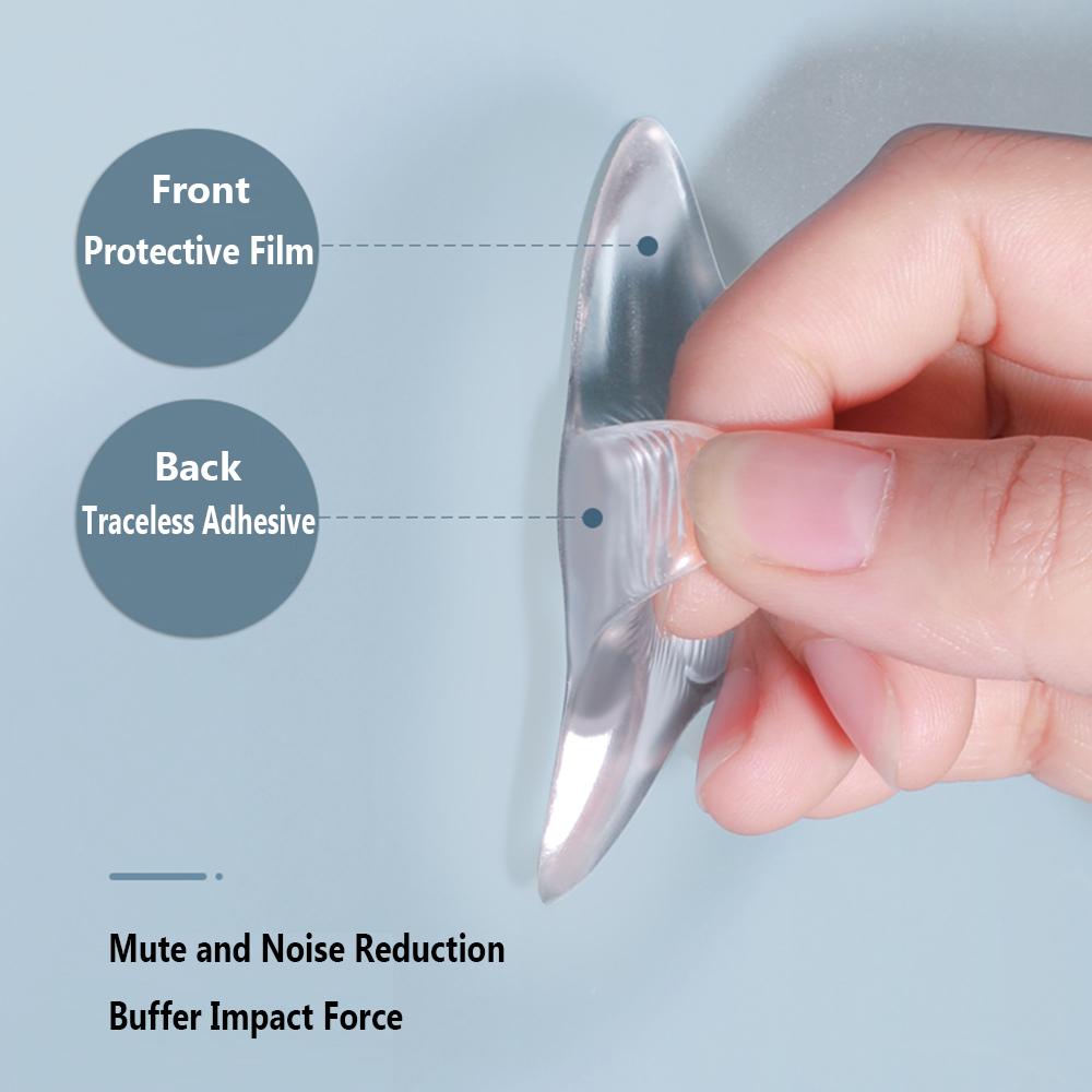 Self Adhesive Refrigerator Furniture Doorstop Door Handle Bumper Door Stopper Wall Protector