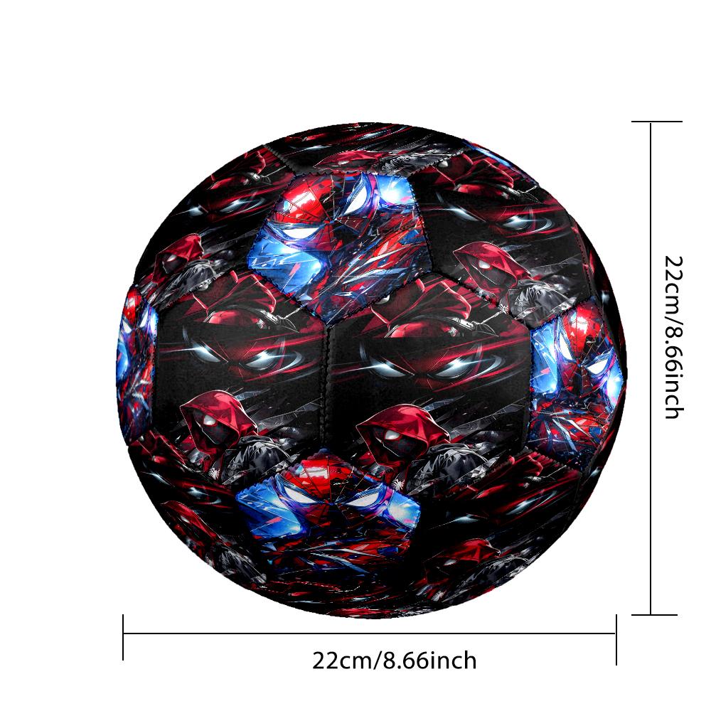 Red Spider Art Size 5 Soccer Balls, Anti-Slip, Protective Football, Outdoor Sport, a Unique Gift Suitable for him/her, Birthdays