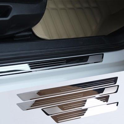 Для KIA SELTOS - 2024 2025 Хром Накладки на пороги с подсветкой (Welcome Pedal Styling) Защитные накладки на пороги Автоаксессуары