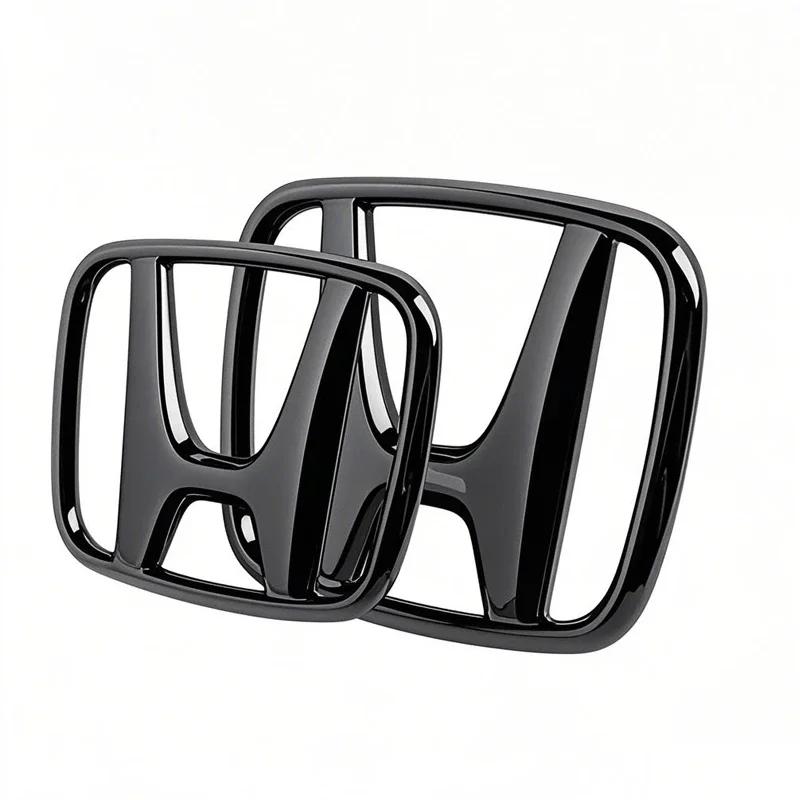 ABS Auto Front Rear Logo Upgrade H-Stickers for Honda CRV City Fit BREEZE Crider Inspire JADE URV XRV Vezel Emblem Badge Decals ahm256