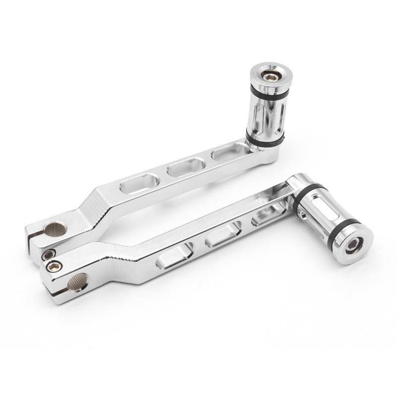 Aluminum Gear Shift Lever Harley XL883 XL1200 Custom Motorcycle Black Chrome Finish JH-614