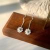 Fresh Little Daisy Earlines for Women Sweet Sun Flowers Wavy Earrings Forest Style Literary Earrings
