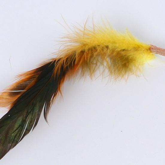 Cat Toy Rechargeable LED Interactive Simulation Mouse Toy Realistic Moving Mouse with Feather