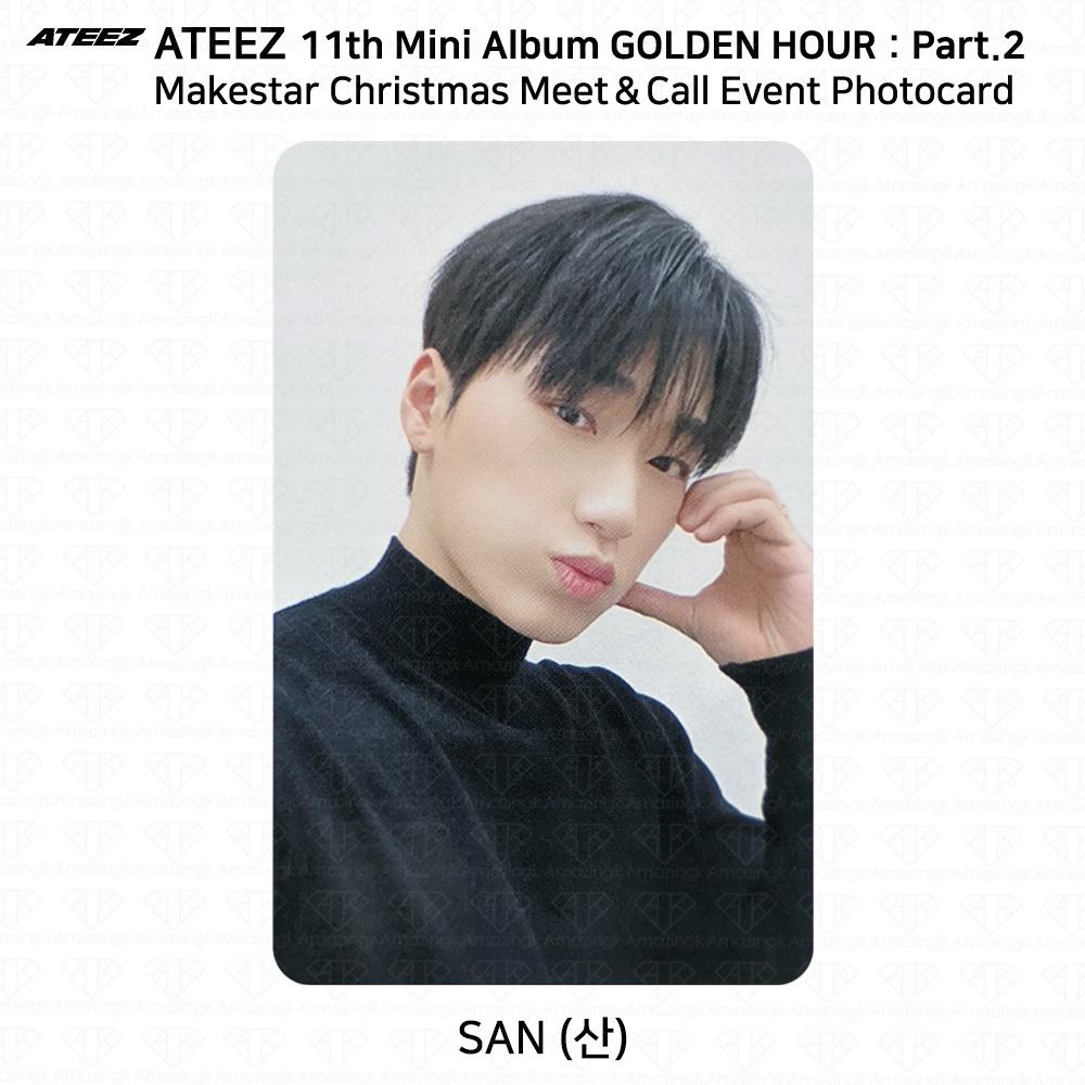 ATEEZ Golden Hour Часть 2 Makestar Christmas Meet&Call Event Фотокарточка Наклейка
