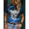 Футболка с принтом 3D Dog Tee женская