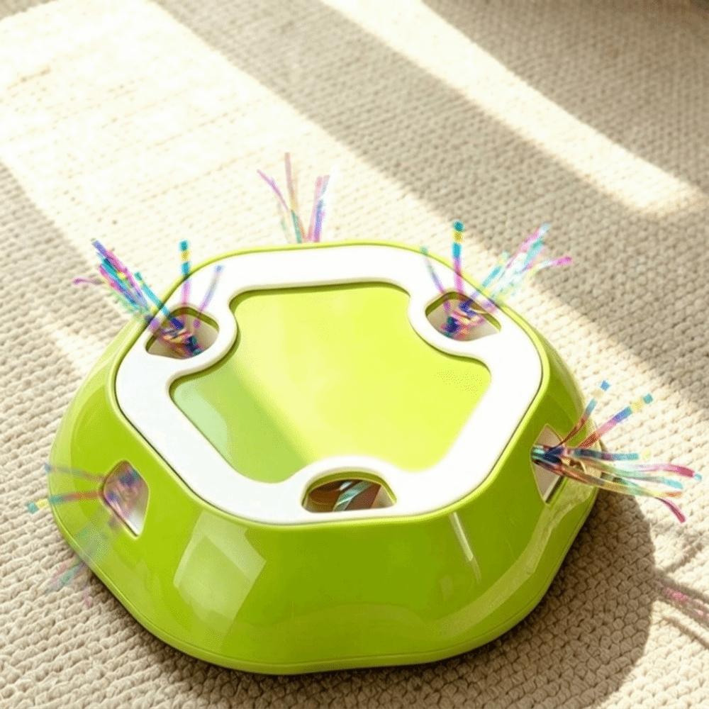 Whack-A-Mole Electric Pet Telescopic Disc Cat Toy Multi Hole Interactive Cat Toy Kitten Toy