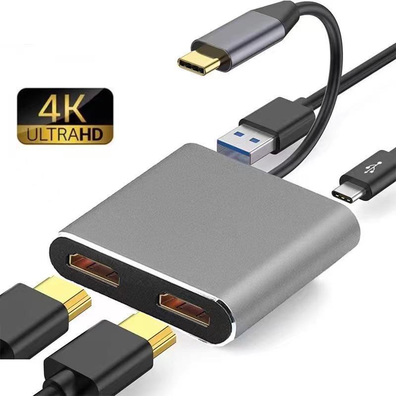 Multi-Function 8-in-1 USB-C Hub with Card Reader & Network Port