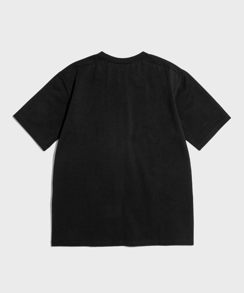 Beulonseun 10,6 унций Хлопковая футболка-henley с коротким рукавом Черная
