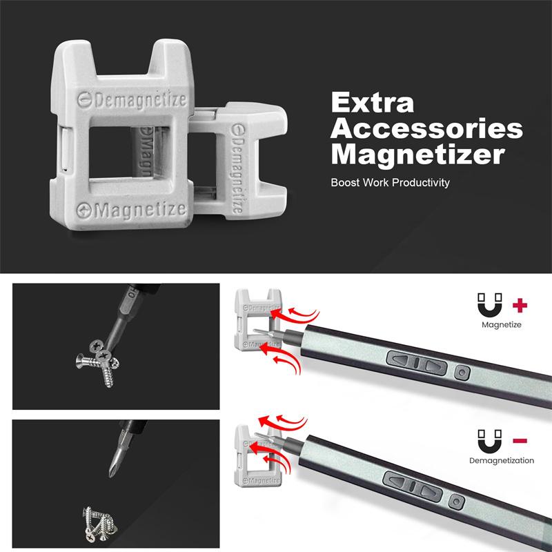 Mini Electric Screwdriver 30 In 1 Small Electric Screwdriver Kit with LED Lights Precision Cordless Repair Tool for Phone Camera