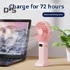 Mini Handheld Fan Cooling Device Digital Display Strong Airflow Low-Noise Battery Operated USB Rechargeable Personal Fan