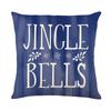 Santa Claus Polyester Printed Pillow Cover Home Living Room Sofa Cushion Cover Bedroom Cushion Cover