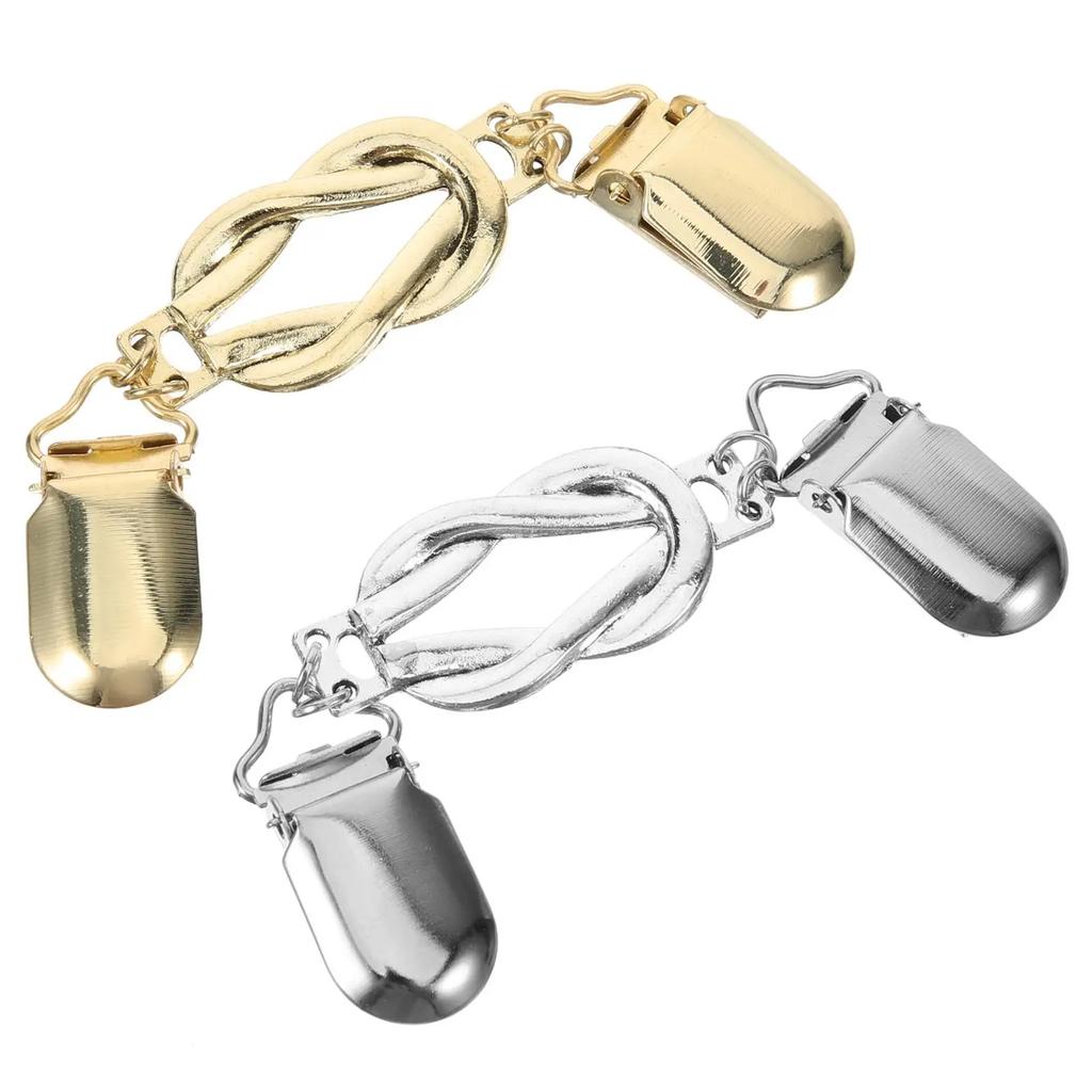 Retro Sweater Pin Temperament Cardigan Scarf Button Women's Shawl Collar Clip Anti-exposure Brooch