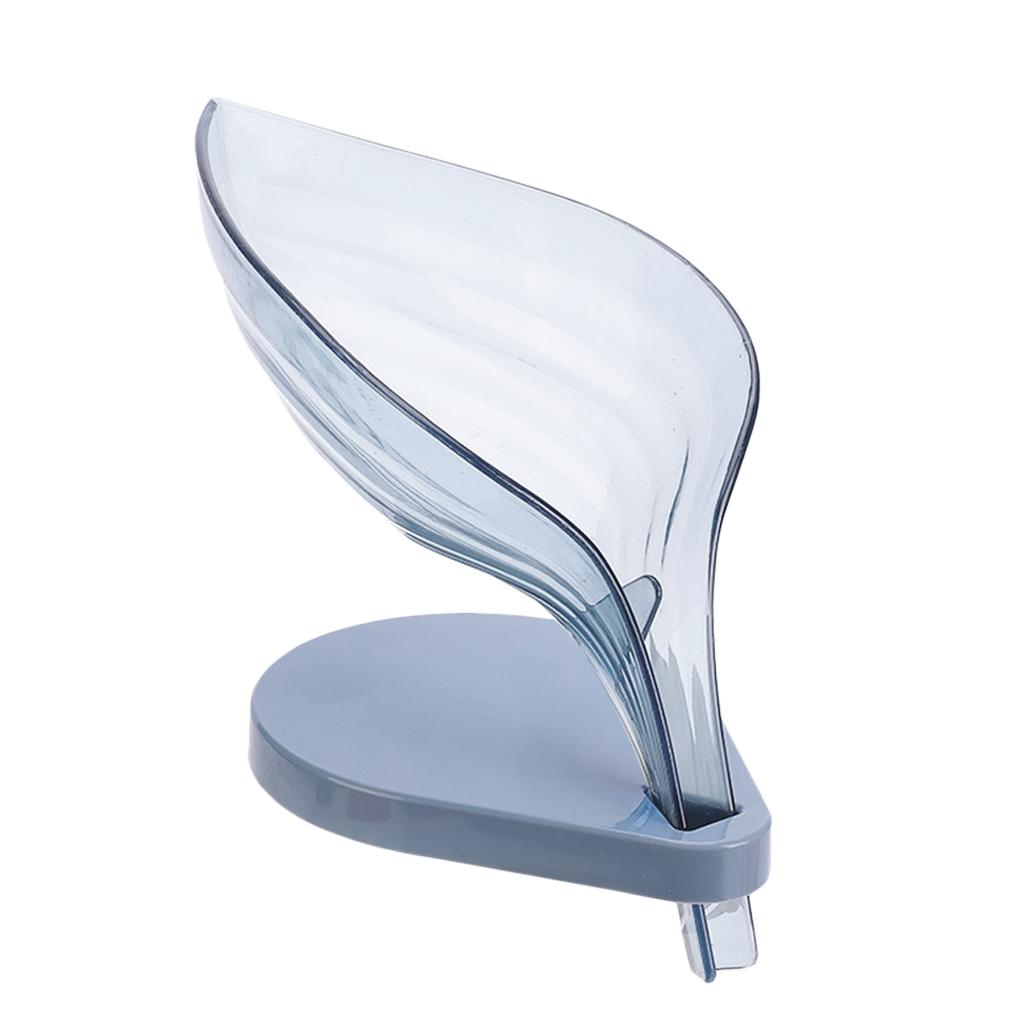 Держатель для губки для мытья мыла в форме листа, сливной ящик, полка для мыла с присосками