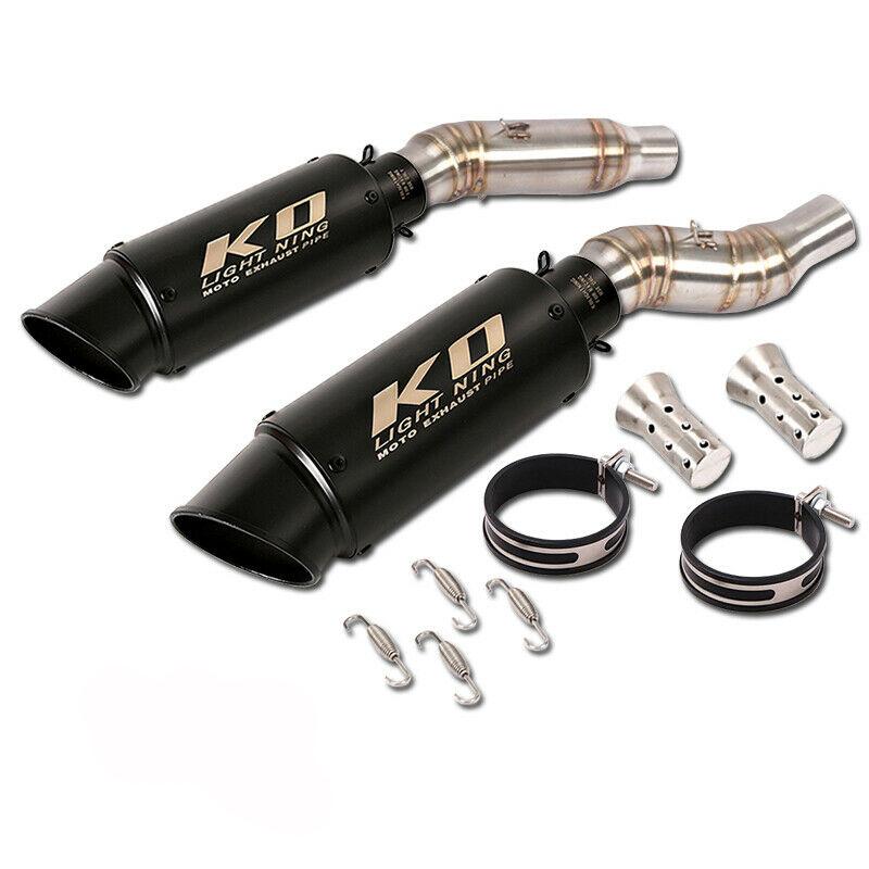 Для Kawasaki Z1000 2010-2020 Z1000SX 2010-2019 Выхлопная система мотоцикла Левая Правая Сторона Средняя Труба Глушителя Трубка Нержавеющая Сталь
