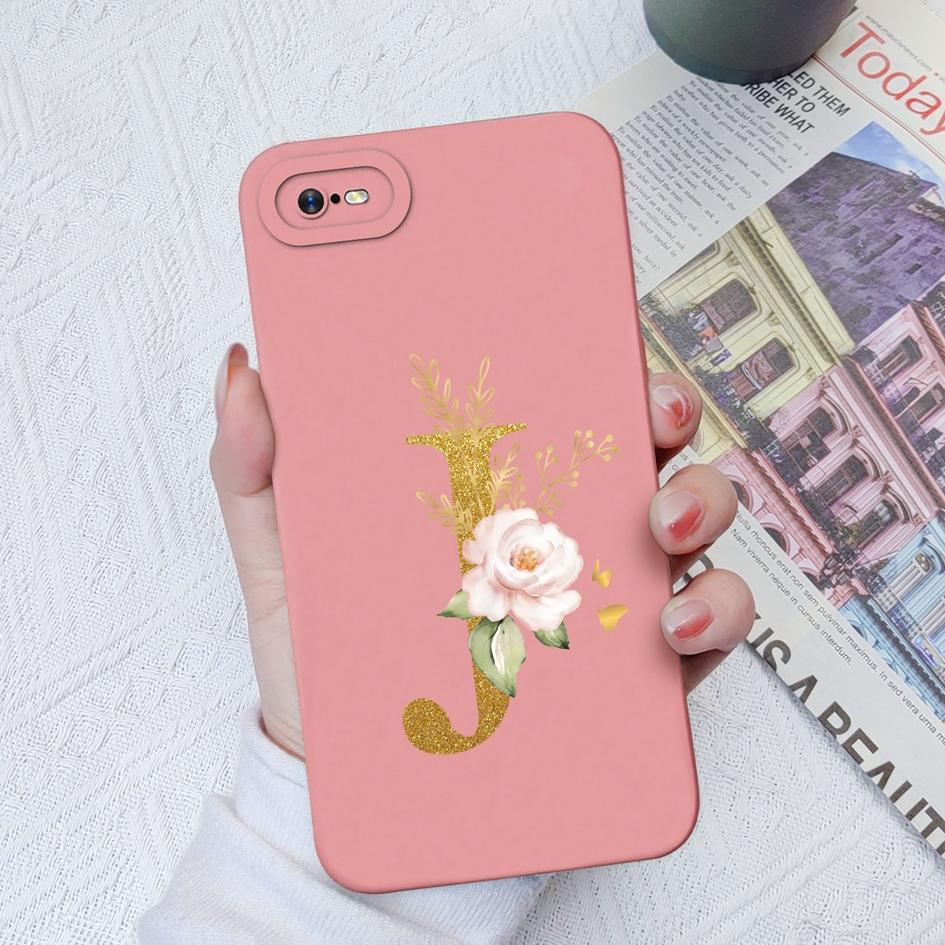 Для OPPO Realme C11 C12 C15 C33 C17 C35 C20 C30 Роскошный защитный квадратный жидкий силиконовый чехол из мягкого ТПУ с цветочными буквами для Realme Funda Coque, бампер