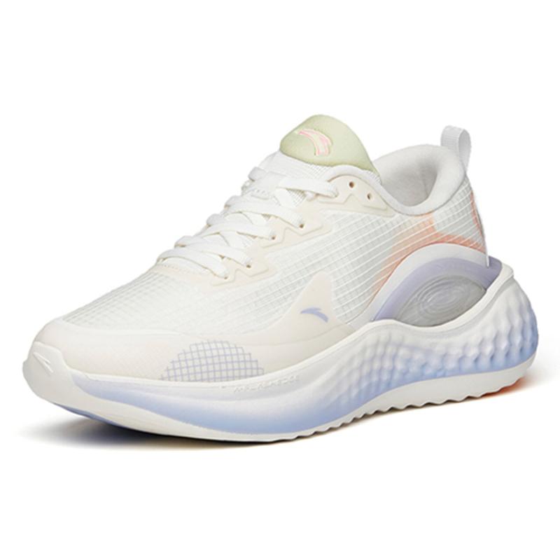 Anta Anti-Slip And Wear-Resistant Lightweight Low-Top Running Shoes Women's White Yellow Sneakers 122145556S-5