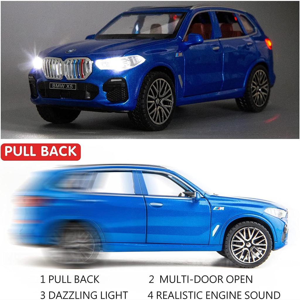 1:32 Совместимость с моделью внедорожника BMW X5, игрушечный автомобиль из цинкового сплава, игрушечный автомобиль со звуком и светом для детей, подарок для мальчиков и девочек