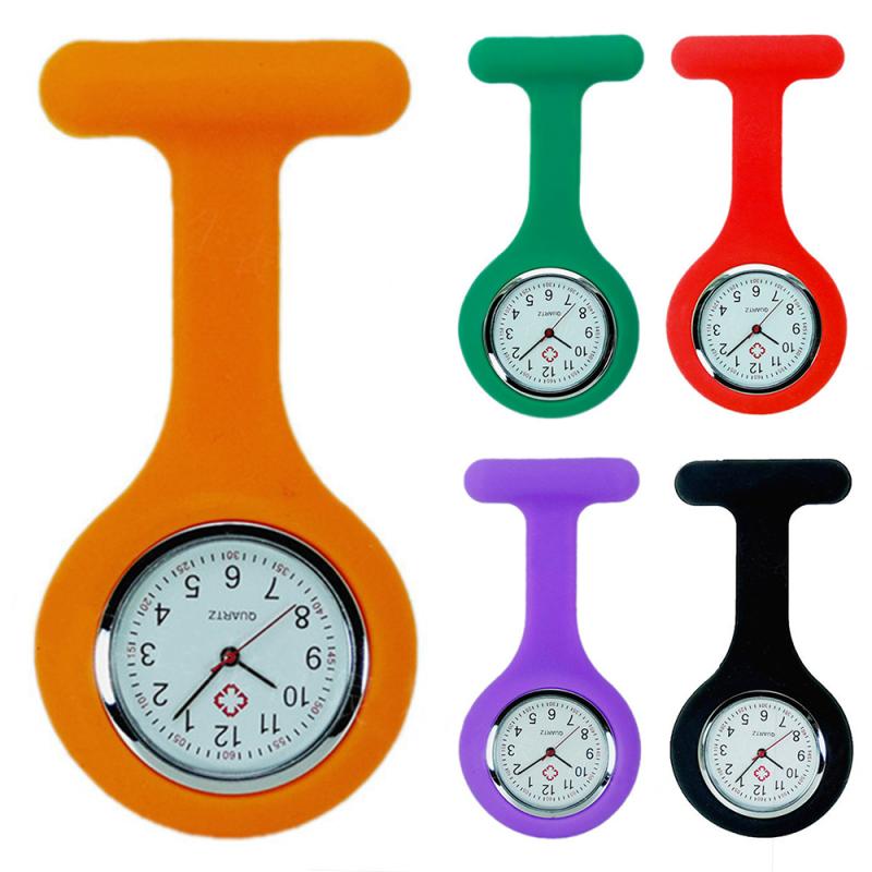High Quality Silicone Nurse Watch Solid Medical Pocket Watch Pin Pocket Watch Hanging Watch Brooch Decor Quartz