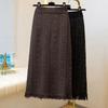 Юбка для женщин Повседневная Универсальная Эластичная С высокой талией Длинные Свободные Брюки Эластичная Приталенная Юбка
