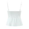 Шикарный женский strapless топ-камисоль с кружевной отделкой, подчеркивающий талию