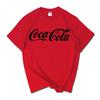 Лето 2026 Новый Модный Бренд INS Pepsi Cola Совместная Футболка Sprite Coca-Cola Мужская и Женская Свободная Хлопковая Парная Короткий Рукав