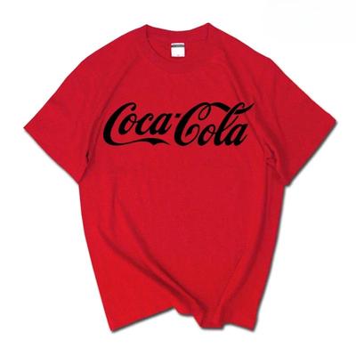 Лето 2026 Новый Модный Бренд INS Pepsi Cola Совместная Футболка Sprite Coca-Cola Мужская и Женская Свободная Хлопковая Парная Короткий Рукав