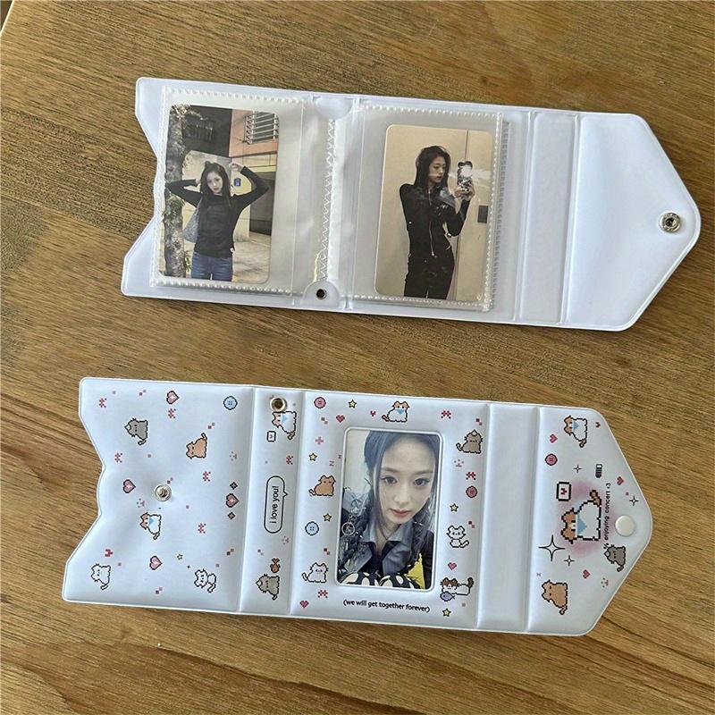 Держатель для фотокарточек на 40 ячеек 7,62 см, K-pop папка для фотокарточек айдолов, Альбом для Lomo-карточек, Коллекционный альбом с дизайном Pixel Cat