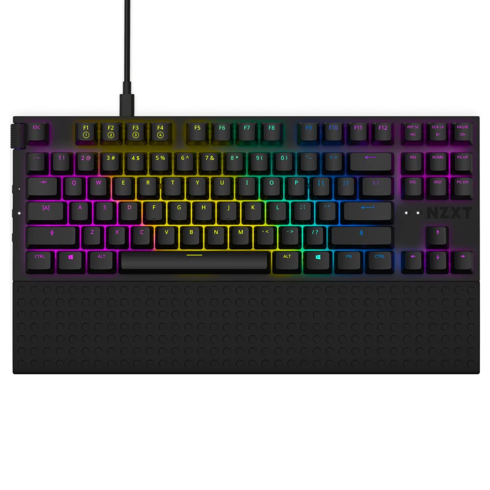 NZXT Игровая клавиатура FUNCTION TENKEYLESS черная KB591 KB-1TKUS-BR