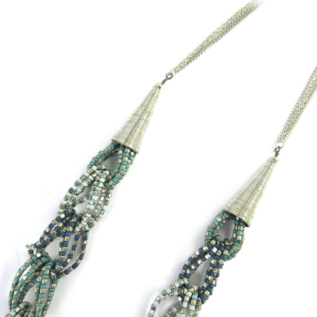 Les Trésors De Lily [L7966] - Designer Long Necklace 'Kilimanjaro' Turquoise Green