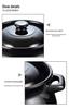 Термостойкая керамическая кастрюля-тушилка для газовой плиты