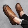 Winter/fall  Men's Shoes Men's Light Comfortable Breathable Walking Flat Men Shoes Large Men's Leather Shoes