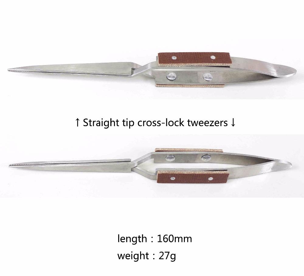 1 шт. профессиональный пинцет для пайки ювелирных изделий, прямой изогнутый наконечник, самофиксирующийся сварочный пинцет с крестообразной фиксацией, инструмент для изготовления ювелирных изделий, ремесленный инструмент для ювелира