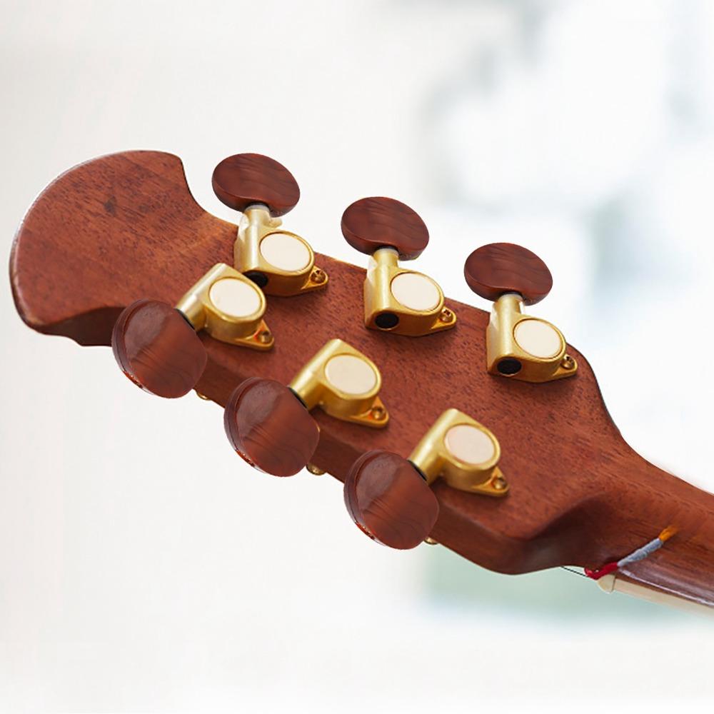 6PCS Metal and Plastic 3L3R Tuning Pegs Semi-Closed Tuning Keys Guitar Tuning Pegs  Acoustic Guitar