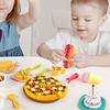 Pretend Play Toy Fake Pizza Toy Cuttable Kitchen Food Toy for Childrens Chef Role Playing Game