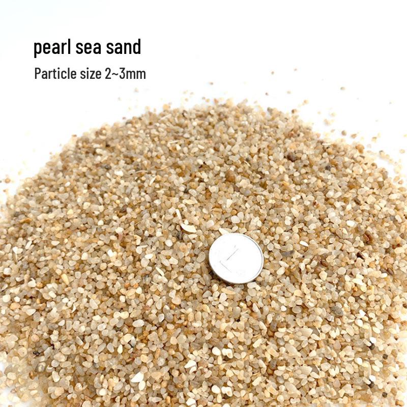 Натуральный мелкий аквариумный песок: Натуральный Декор Субстрата для Аквариумов с Цветным Кристаллом и Речным Песком