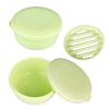 Portable Round Soap Dishes Plastic Soap Container With Lid Leak-Proof Drain Soap Box Holder For Home Traveling Outdoor Hiking Camping Gym